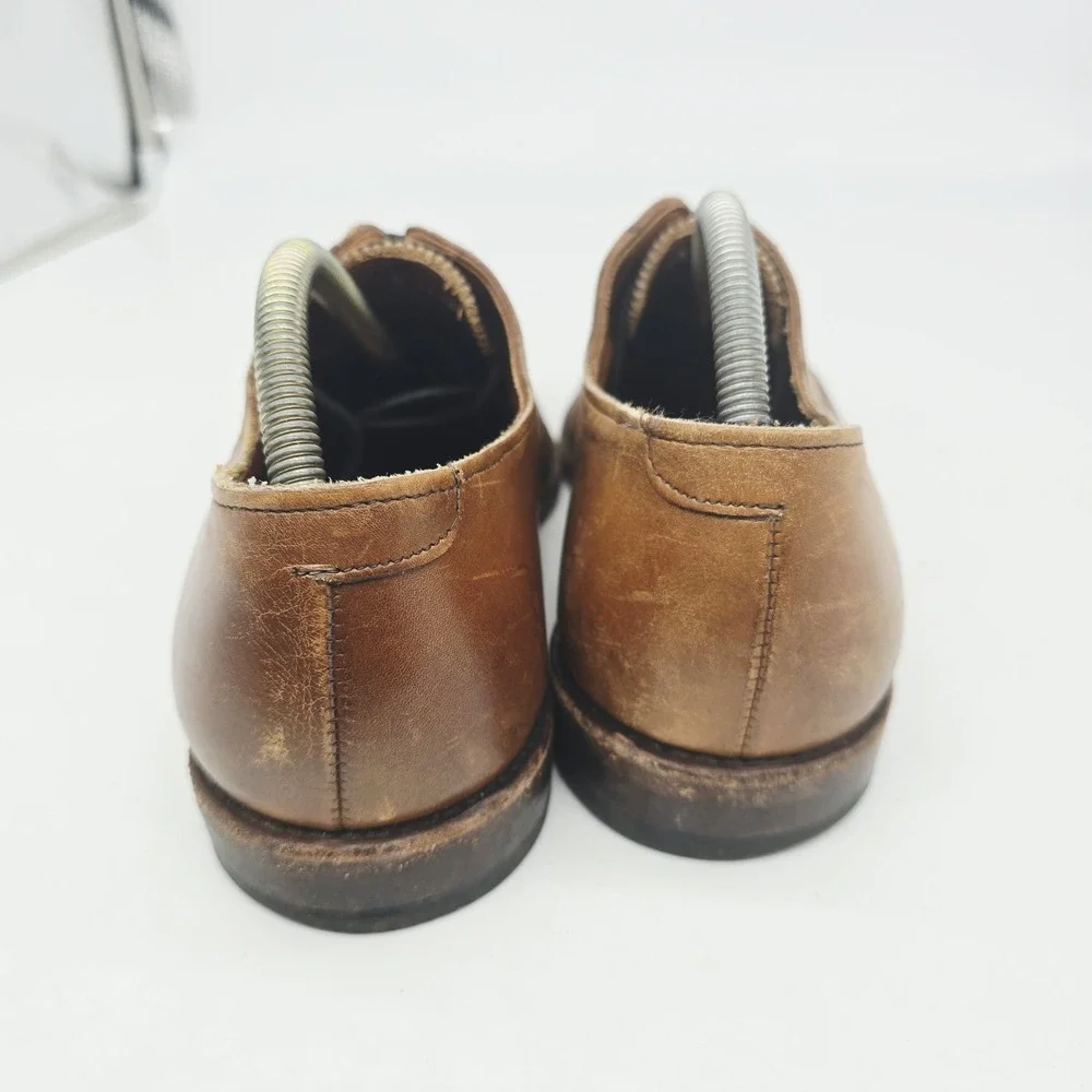 Allen Edmonds Washington Square Mens 10 D Walnut Wingtip Oxford Dress Shoe Brown